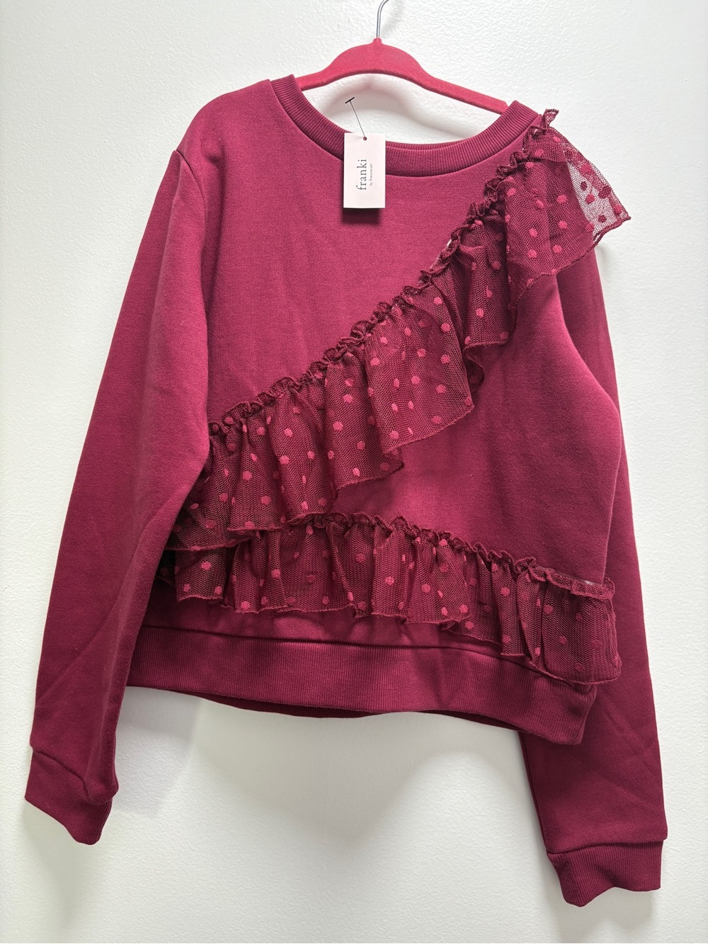 Franki by Francesca's Berry Crewneck Sweater